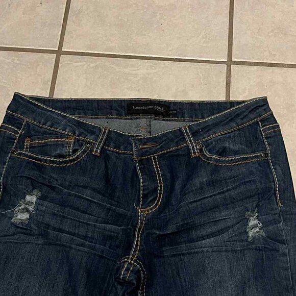 TWENTYONE BLACK BY RUE 21 DARK‎ WASH SIZE 13/14R - Picture 4 of 10